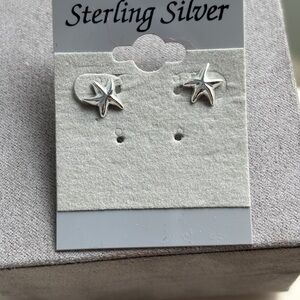Sterling Silver Starfish Earrings